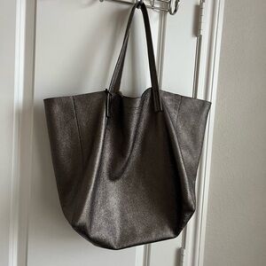Kurt Geiger Violet tote in color gunmetal. Slouchy !